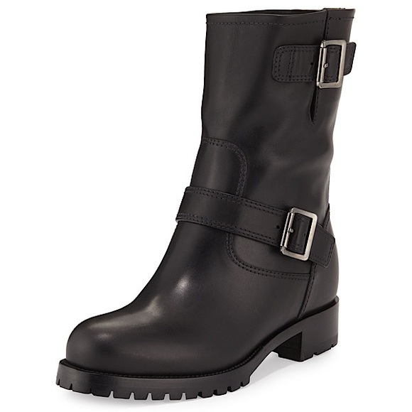 Prada Shoes - Authentic Prada Calf Leather Moto Boots